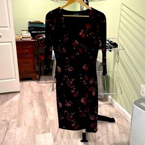 Ralph Lauren cocktail black with floral design